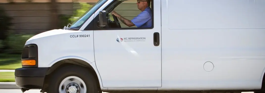KIC Refrigeration service vehicle serving Rodeo area